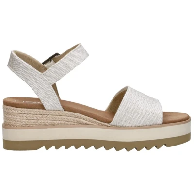 Afbeelding van TOMS Diana Espadrilles, Dames, Maat: 43.5, Natural Textiel