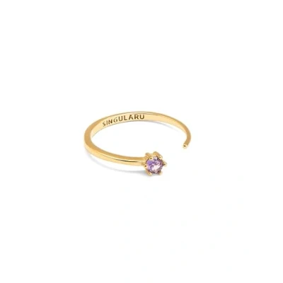 Afbeelding van Singularu Sophie Ring, Dames, Maat: One Size, Lavanda oro