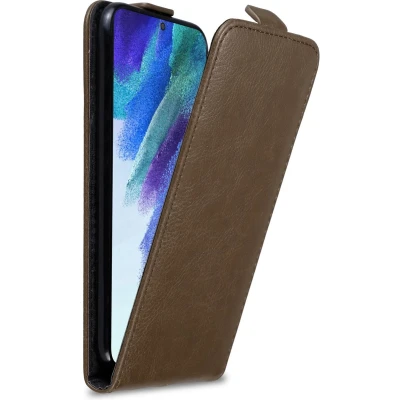 Afbeelding van Cadorabo Hoesje geschikt voor Samsung Galaxy S22 in KOFFIE BRUIN Beschermhoes flip design Case Cover met magnetische sluiting