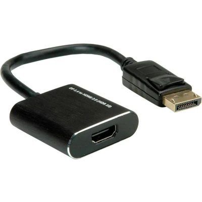 Afbeelding van ROLINE DisplayPort/HDMI Adapter, v1.4, HDR 10, DP Male HDMI Female, Actief