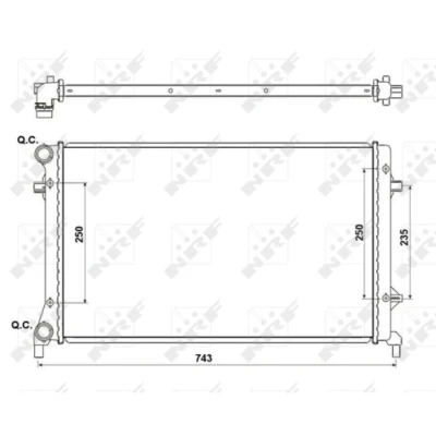 Afbeelding van Radiateur NRF 53405A