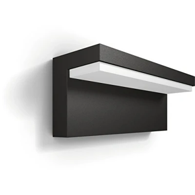 Afbeelding van Philips luminaire extérieur LED applique Bustan gris lumière blanc froid