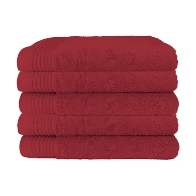 Afbeelding van 5 x The One Towelling handdoek Deluxe 50x100 Burgundy