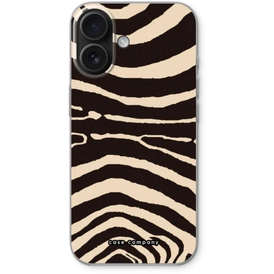 Afbeelding van Case Company® hoesje geschikt voor iPhone 16 Arizona Zebra Soft Cover Telefoonhoesje Bescherming aan alle Kanten en Schermrand
