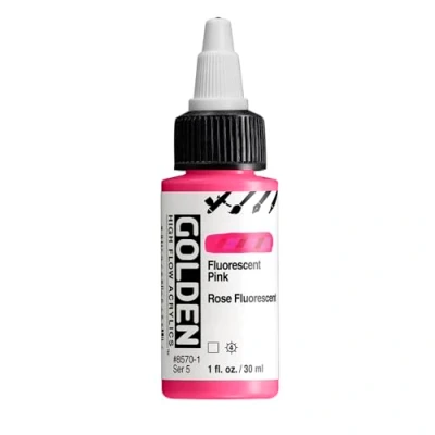 Afbeelding van Golden High Flow acryl 30 ml flessen fluorescerend roze