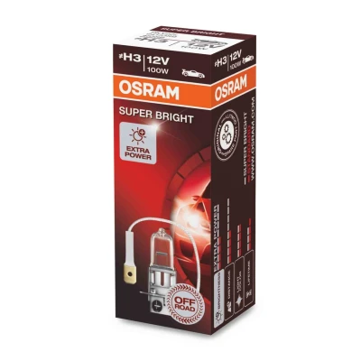 Afbeelding van Osram H3 Halogeenlamp 12V 100W PKY22s Super Bright Premium