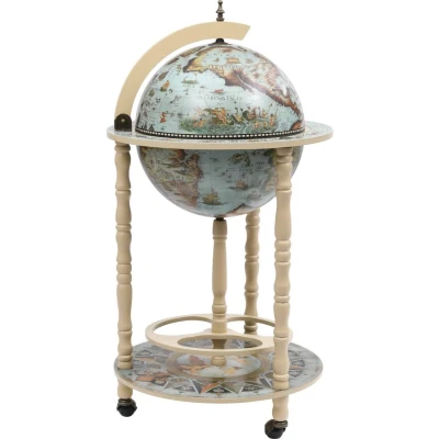 Afbeelding van Globebar vrijstaand eucalyptushout blauw