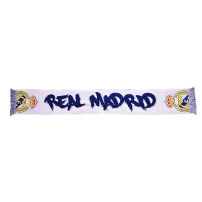 Afbeelding van Real Madrid Officieel gelicentieerde geweven sjaal nr. 32, wit, 140 cm x 20 cm, één maat, Wit.