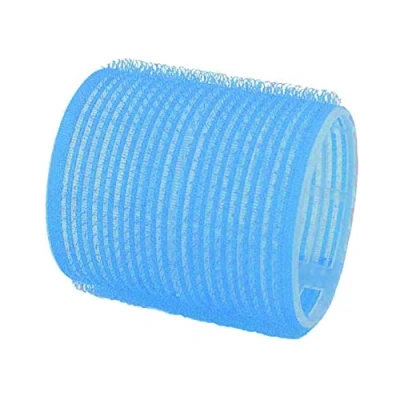 Afbeelding van Comair Kleefrollers Jumbo 56mm lichtblauw 6st Haibu by Kapperskorting.com