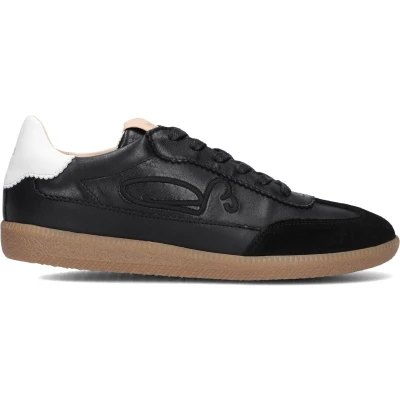 Afbeelding van Fred de la Bretoniere LAGE Pearl SIGN Sneakers laag, Dames, Maat: 37, Black white Leer