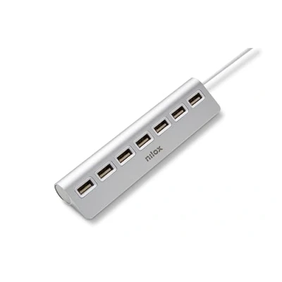 Afbeelding van Hub USB Nilox NXHU7ALU2 Grijs