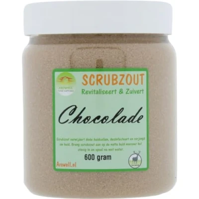 Afbeelding van Arowell Chocolade Body Scrub Scrubzout 600 gram