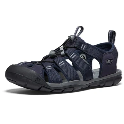 Afbeelding van Keen Clearwater CNX Outdoorsandalen, Heren, Maat: 41, Grey/black Textiel/ synthetisch