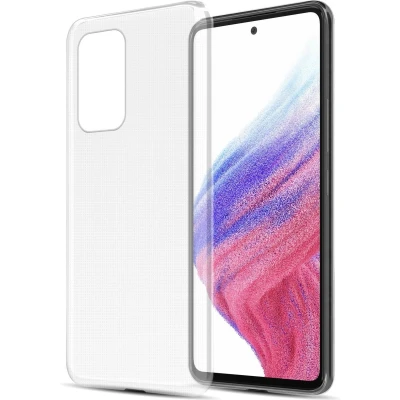Afbeelding van Cadorabo Hoesje geschikt voor Samsung Galaxy A53 5G in VOLLEDIG TRANSPARANT Beschermhoes gemaakt van flexibel TPU Silicone Case Cover