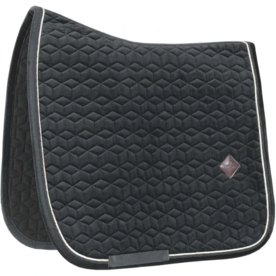 Afbeelding van Kentucky Horsewear Zadeldek Zadeldoek Basic Velvet Dressuur Cob Zwart
