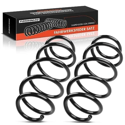Afbeelding van Frankberg 2 x voorwielophanging veren compatibel met Golf V/VI 2003 2013 J.e.t.t.a III/IV 2005 2021 S.c.i.r.o.c.o 2008 2017 vervangen # 1K0411105DA