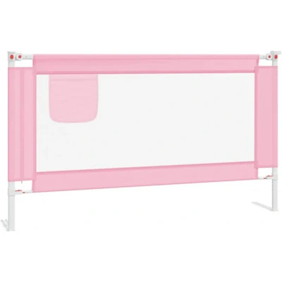 Afbeelding van vidaXL Bedhekje peuter 140x25 cm stof roze