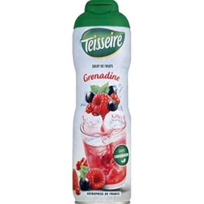 Afbeelding van Teisseire Grenadine siroop (rode vruchten) voor verfrissende dranken, cocktails, recyclebare jerrycan, 60 cl