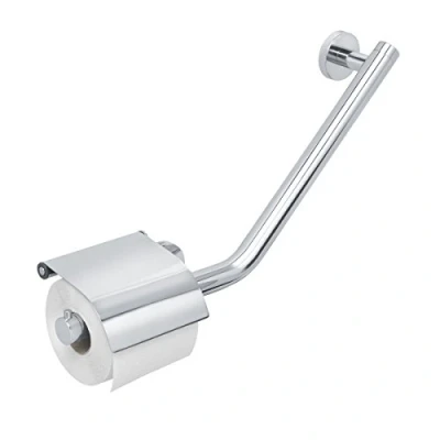 Afbeelding van Tiger Boston Comfort &amp; Safety Wandbeugel met wc rolhouder klep Rechts RVS gepolijst