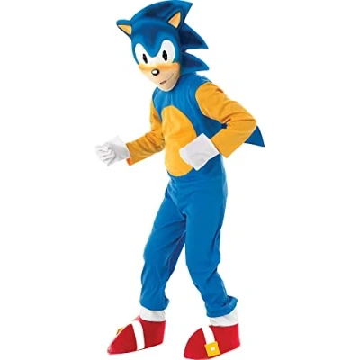 Afbeelding van Rubies Sonic kostuum Deluxe kinderen (maat S)
