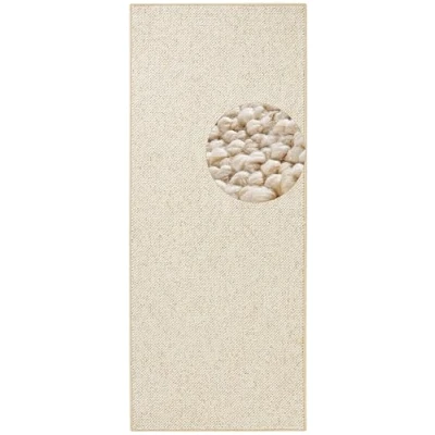 Afbeelding van Loper Wool 80x200cm Creme Landelijk Vloerkleed 123vloerkleed.nl is de online webshop voor vloerkleden en woonaccessoires.