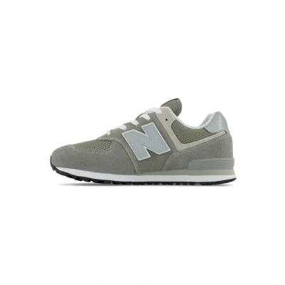 Afbeelding van New Balance 574 CORE Sneakers laag voor kinderen, Maat: 35.5, Grey white Leer en textiel