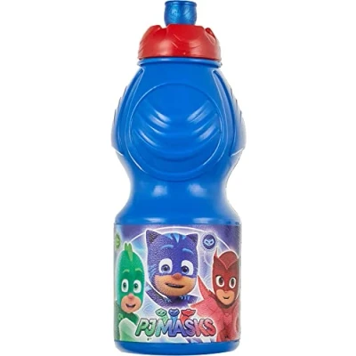 Afbeelding van 2645; set Back to School PJ masks; bestaat uit rechthoekige sandwichmaker (binnenmaten 16,5 x 11,5 5,5 cm) en 400 ml sportflessen; kunststofproduct; BPA vrij