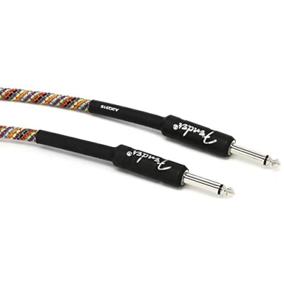 Afbeelding van Fender Festival Instrument Cable [S/S] 3m (Rainbow) Gitaarkabel