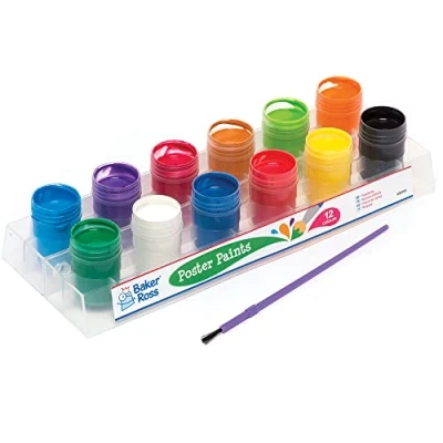 Afbeelding van Baker Ross Gouache verfpotten (12 stuks) knutselen voor kinderen