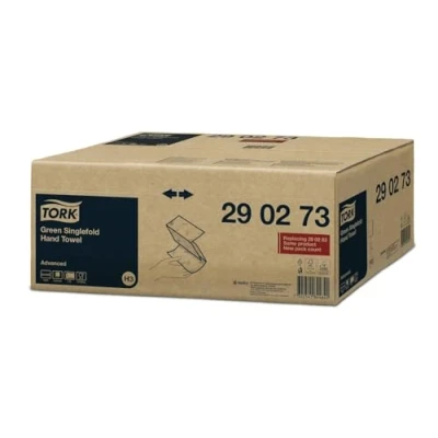 Afbeelding van Tork Green 290137 H3 universele handdoeken, gevouwen, 20 x 200 vellen, groen