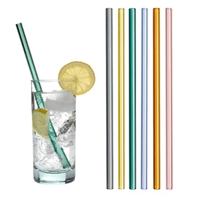 Afbeelding van TFA Dostmann 14.2019.06 Trinkhalme aus farbigem Glas 21 cm 6 stuk(s)