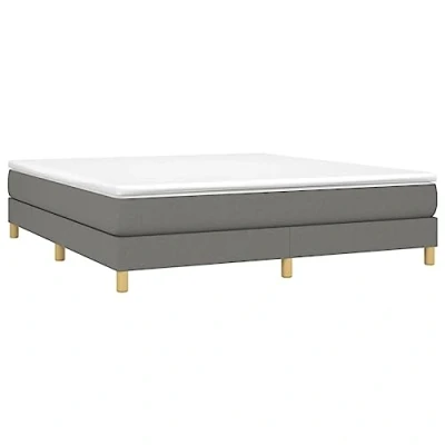 Afbeelding van Boxspringframe stof donkergrijs 160x200 cm