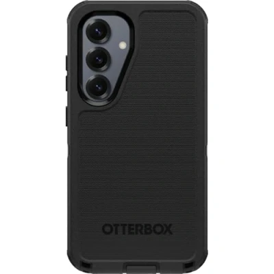 Image de OtterBox Defender Series Coque de protection pour téléphone portable robuste silicone, mousse viscoélastique noir Samsung Galaxy S25