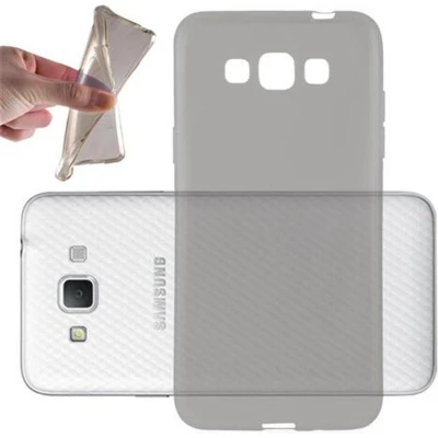Afbeelding van Cadorabo Hoesje geschikt voor Samsung Galaxy GRAND 3 in TRANSPARANT ZWART Beschermhoes gemaakt van flexibel TPU Silicone Case Cover
