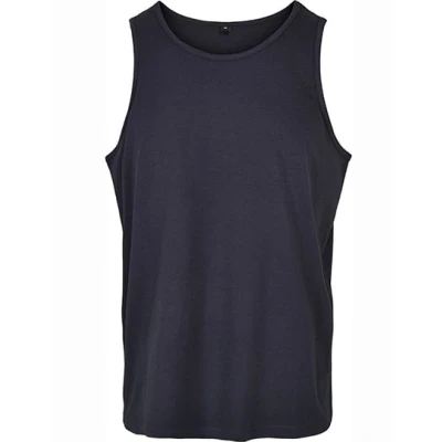 Afbeelding van Herentanktop &#039;Basic&#039; met ronde hals Navy XS