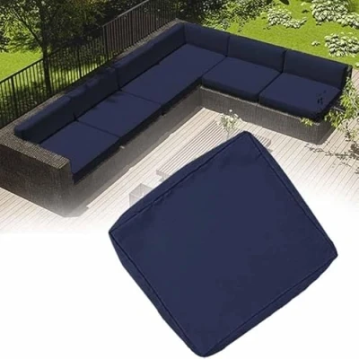 Afbeelding van Cuir PU Imperméable Coussin de Siège avec Housse Amovible for Banc Jardin Exterieur Interieur Mobilier Terrasse Balancelle Canapé Extérieur Tapis(#24,60x60cm/24x24in)