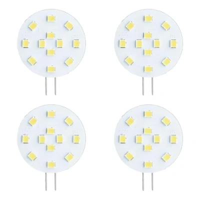 Afbeelding van SEBSON 4 x G4 LED lamp, 3 W (2,5 W), vervangt een gloeilamp van 20 W, 200 lm, GU4 pin fitting, 12 V DC lamp 130