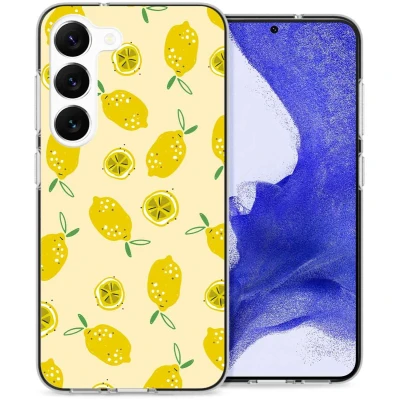 Afbeelding van iMoshion hoesje Geschikt voor Samsung Galaxy S23 Plus Siliconen Design Geel / Lemons