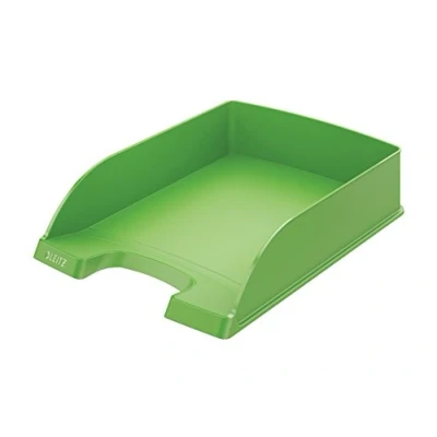 Image de leitz corbeille à courier plus standard, a4, vert clair noir