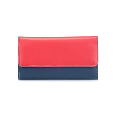 Afbeelding van Mywalit Tri fold Zip Wallet Leren Portemonnee 17 cm