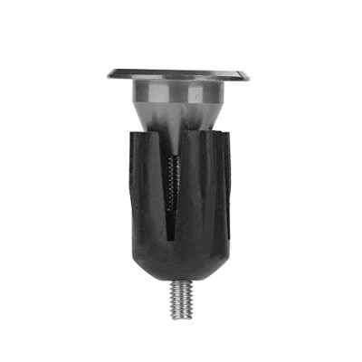Afbeelding van Alomejor Stuureindkappen voor stuur, van aluminiumlegering, mountainbike, fietsstuur (titanium)