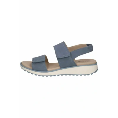 Afbeelding van Caprice Outdoorsandalen, Dames, Maat: 41, Lt.blue suede Leer