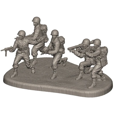 Afbeelding van 1:72 Zvezda 6278 American infantry 1941 1945 Figures Plastic Modelbouwpakket