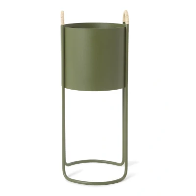 Afbeelding van OYOY Living Design Maki Plantenbak Voor Binnen 44 Cm Olijfgroen