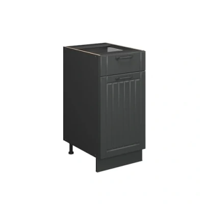 Afbeelding van Vicco Fame Line keukenonderkast donkergrijs 40 cm eiken AP