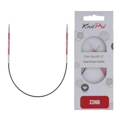 Afbeelding van KnitPro Zing vaste breinaalden rondbreinaalden 22,5 cm x 2 mm