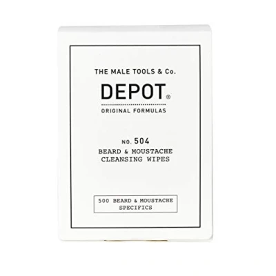 Afbeelding van Depot 504 Beard &amp; Moustache Cleansing Wipes 12x 87g