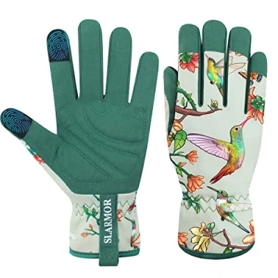 Afbeelding van tuinhandschoenen voor dames met touchscreen, van microvezelleer dames, tuin, schoonmaken, tuinieren, landschapsarchitectuur, plukken,