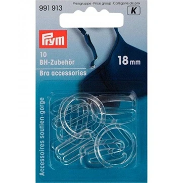 Afbeelding van BH Accessoires Assorti Transparant 10 Stuks 18mm