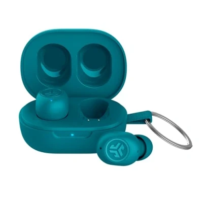 Afbeelding van JLab JBuds mini draadloze oordopjes EQ geluidsinstellingen Bluetooth met ultra klein design Google fast pair Touch sensoren Blauw